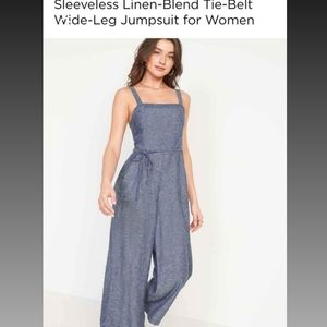 SOLD...Linen Jumpsuit